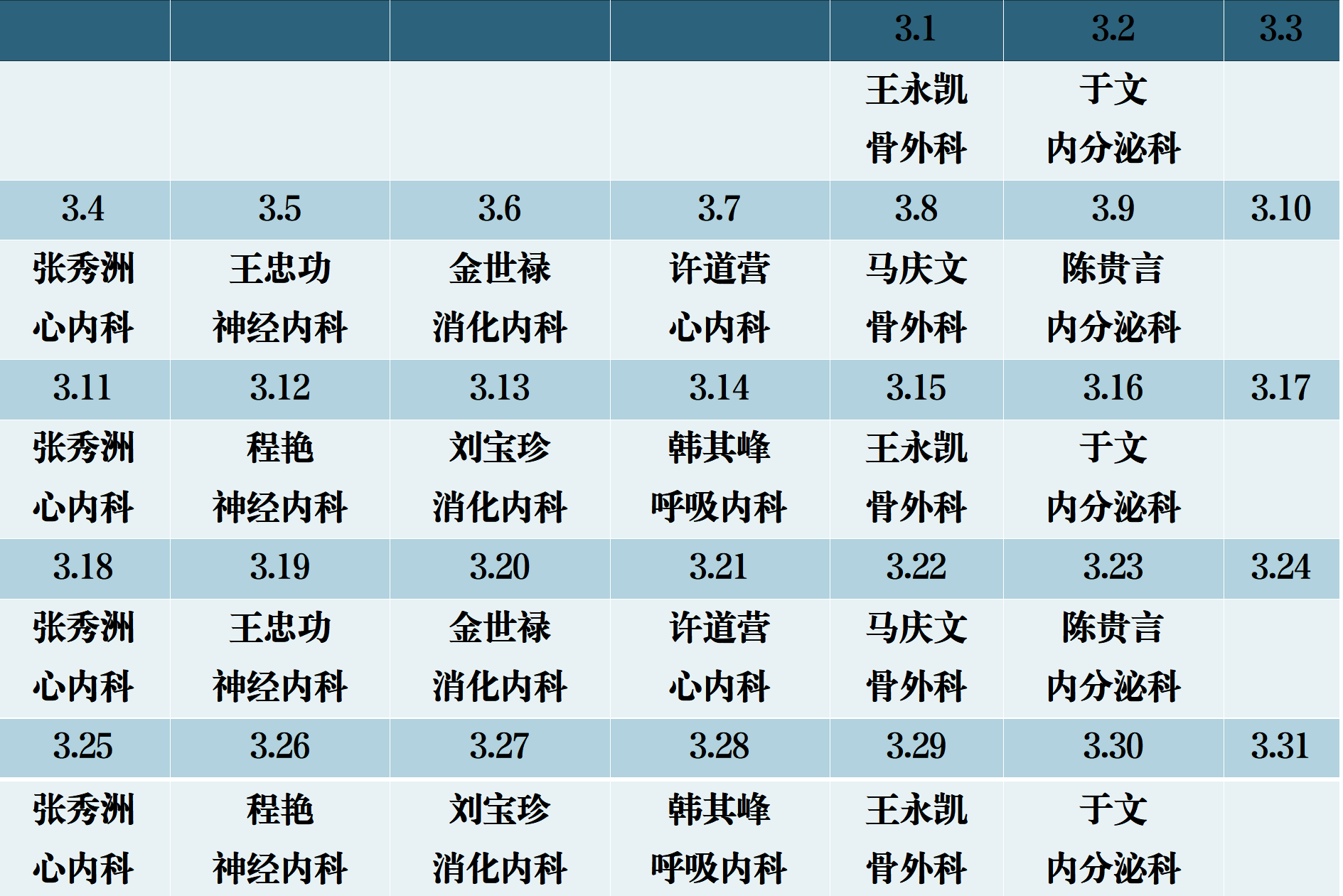 濱州市人民醫(yī)院機關(guān)院區(qū)2024年3月份專家排班表_01(1).png